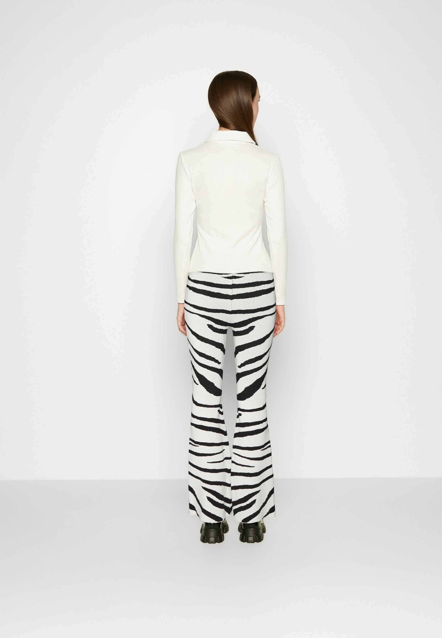 Glamorous ZEBRA FLARED TROUSERS