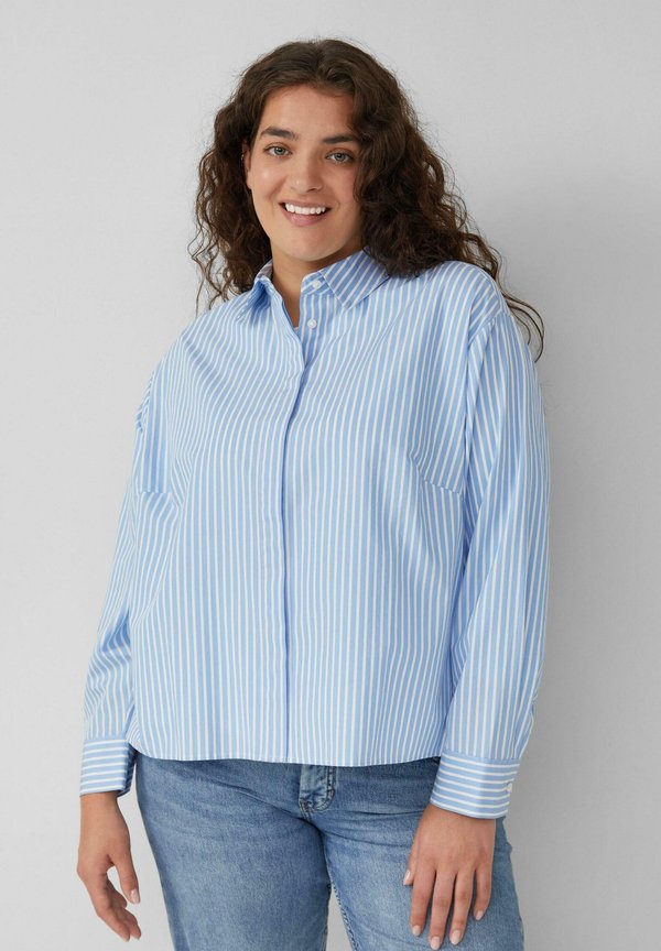 s.Oliver Button-down blouse - arktisblau