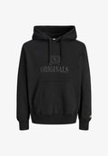 Jack & Jones JORFREDERIKSBERG MONOGRAM SWEAT HOOD PLS - Hoodie - black