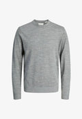 Jack & Jones Knitted Plain Knitted - Jumper - medium grey melange