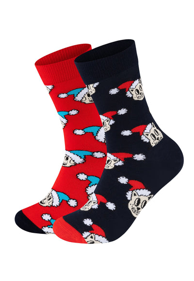 Happy Socks HOLIDAY CAT DOG GIFT UNISEX 2 PACK
