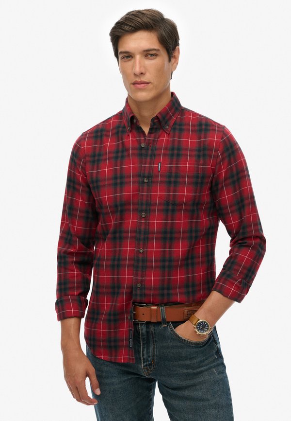 Superdry & Co SUPERDRY VINTAGE CHECK SHIRT.. - Shirt - hoxton check red