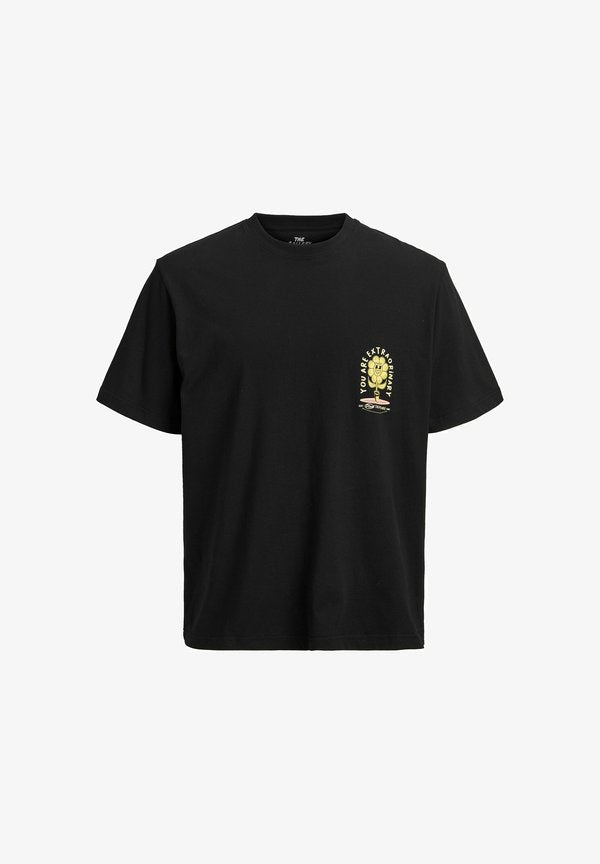 Jack & Jones T-SHIRT BACKPRINTET T-SHIRT - Print T-shirt - black