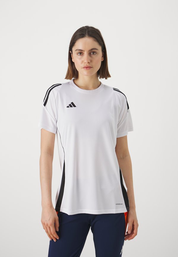 adidas Performance TIRO24 JERSEY - Sports T-shirt - white/black
