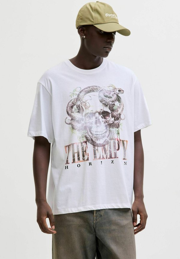 Jack & Jones T- - Print T-shirt - bright white