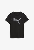 Puma GRAPHICS LACE CAT TEE - Print T-shirt - puma black