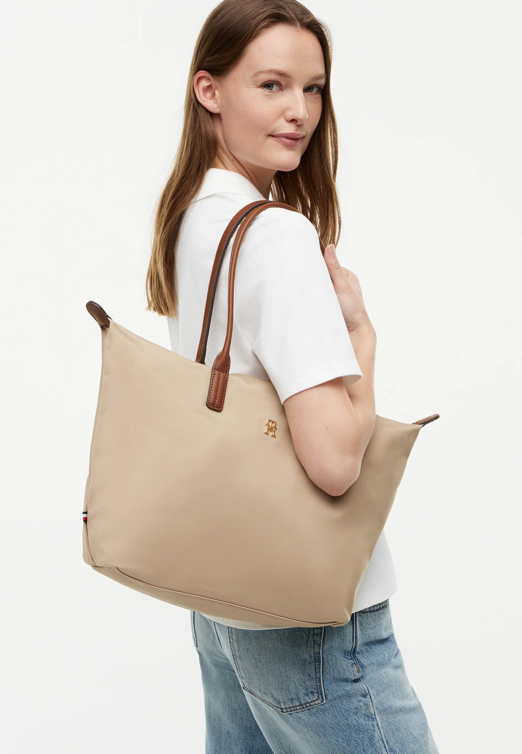 Tommy Hilfiger POPETTE TOTE - Tote bag - sandalwood