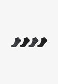 s.Oliver 4 PACK SNEAKER - Socks - black