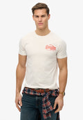 Superdry & Co VINTAGE LOGO TOKYO - Print T-shirt - bone white