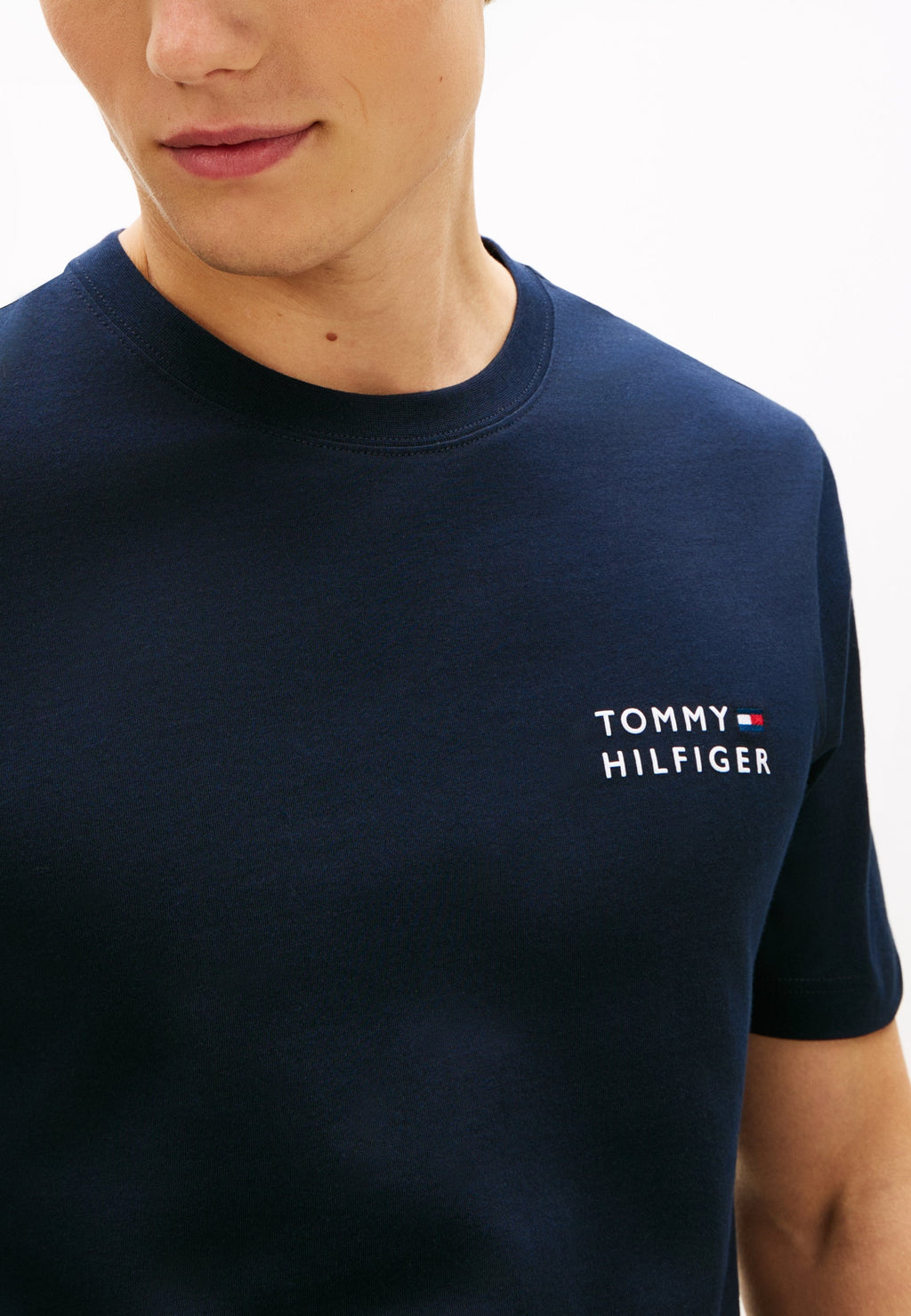 LOGO EMBROIDERY JERSEY CREW NECK T-SHIRT Media 5