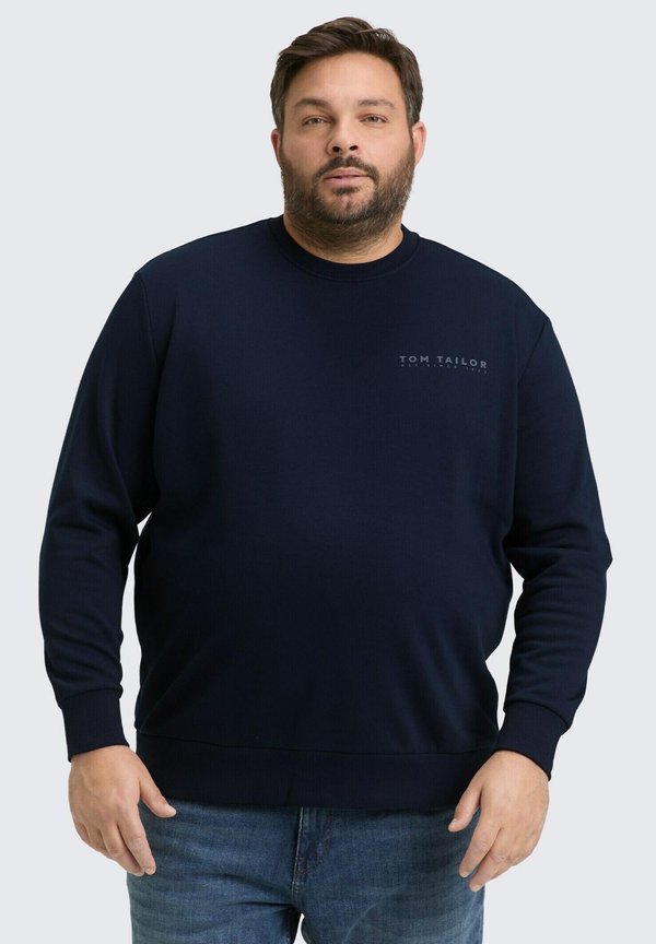 TOM TAILOR MIT LOGO-PRINT - Sweatshirt - sky captain blue