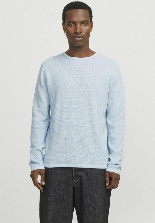 Jack & Jones Knitted Plain Knitted - Jumper - chambray blue