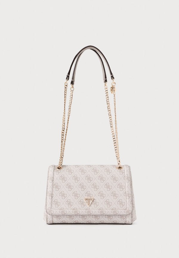 Guess NOELLE XBODY FLAP - Cross body bag - dark taupe