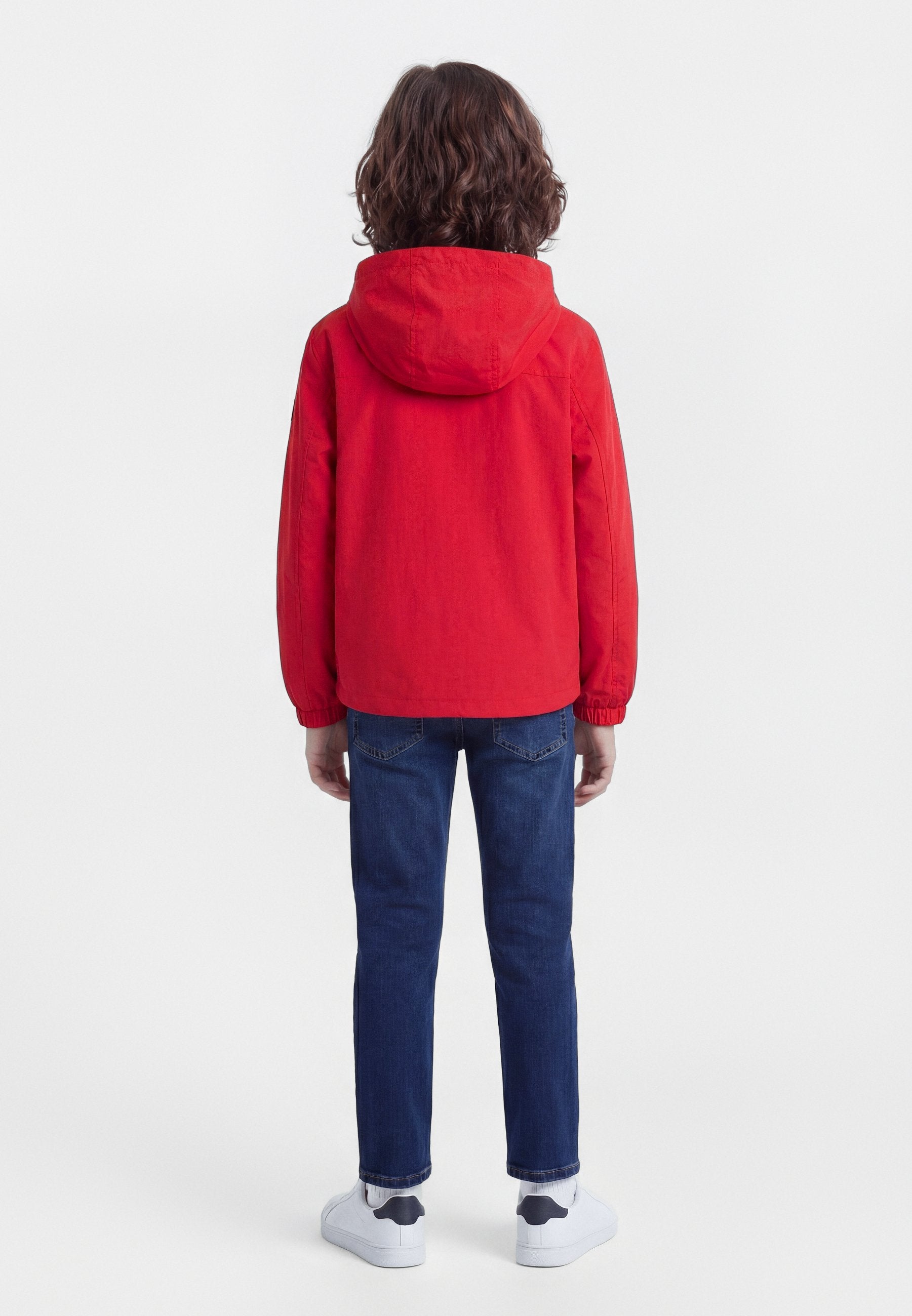 COLOUR-BLOCKED FLAG HOODED JACKET Media 3