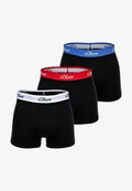 s.Oliver BASIC 3 PACK - Trunks - schwarz kontrast
