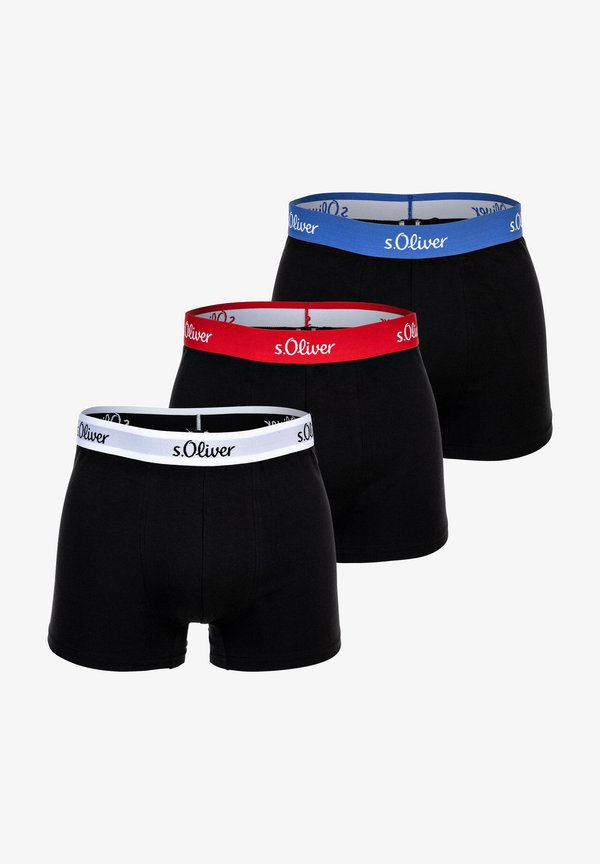 s.Oliver BASIC 3 PACK - Trunks - schwarz kontrast