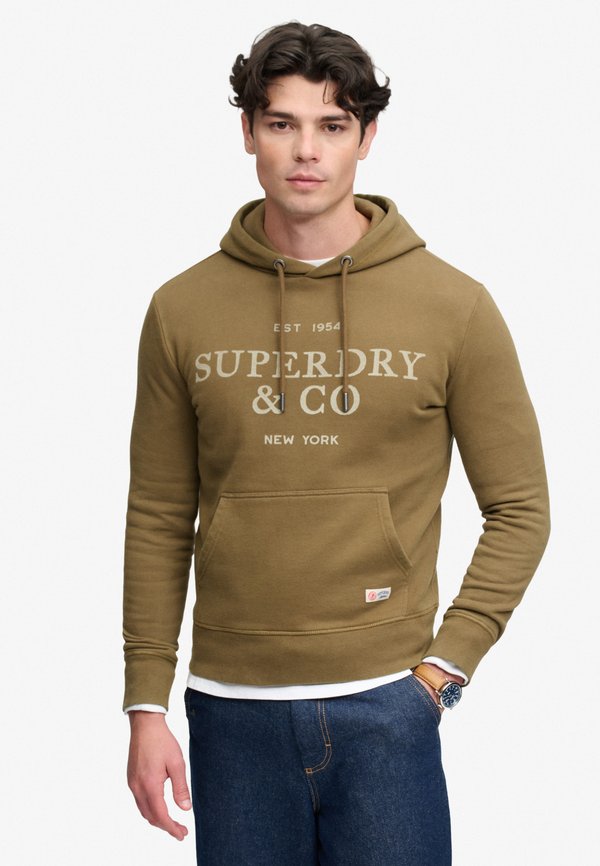 Superdry & Co SUPERDRY 1954 COMPANY RELAXED HOODIE.. - Hoodie - country brown