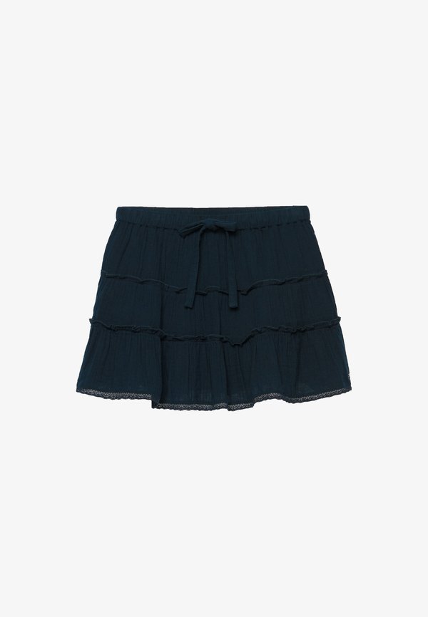 Superdry & Co SUPERDRY CHEESECLOTH TIERED MINI SKIRT.. - A-line skirt - eclipse navy
