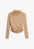 Superdry & Co RUCHED - Long sleeved top - bronze brown