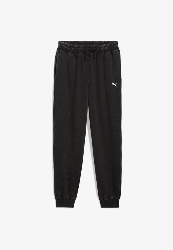 Puma ESSENTIALS ELEVATED RELAXED JOGGING - Tracksuit bottoms - black