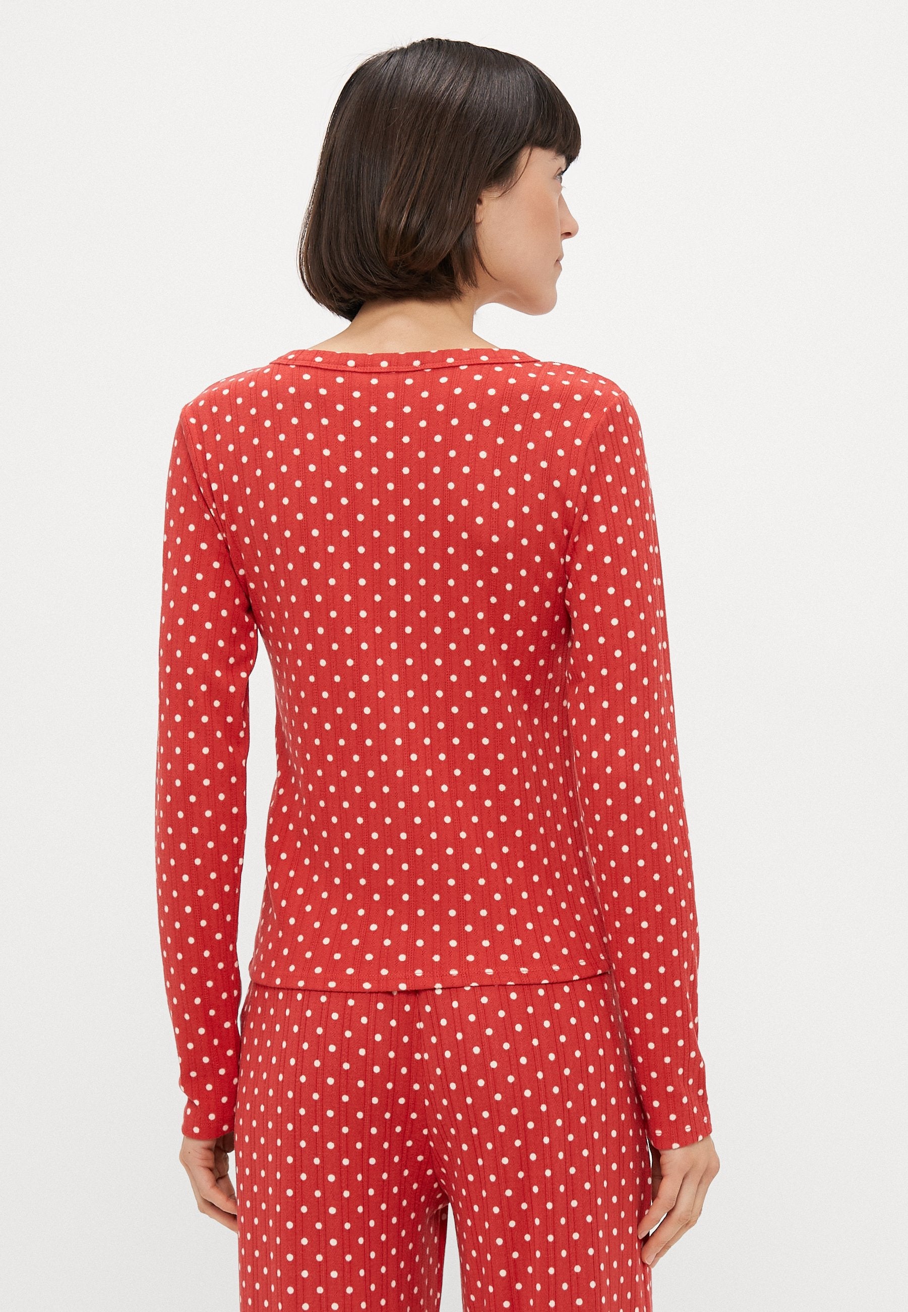 Abercrombie & Fitch POINTELLE LONG SLEEVE SHIRT