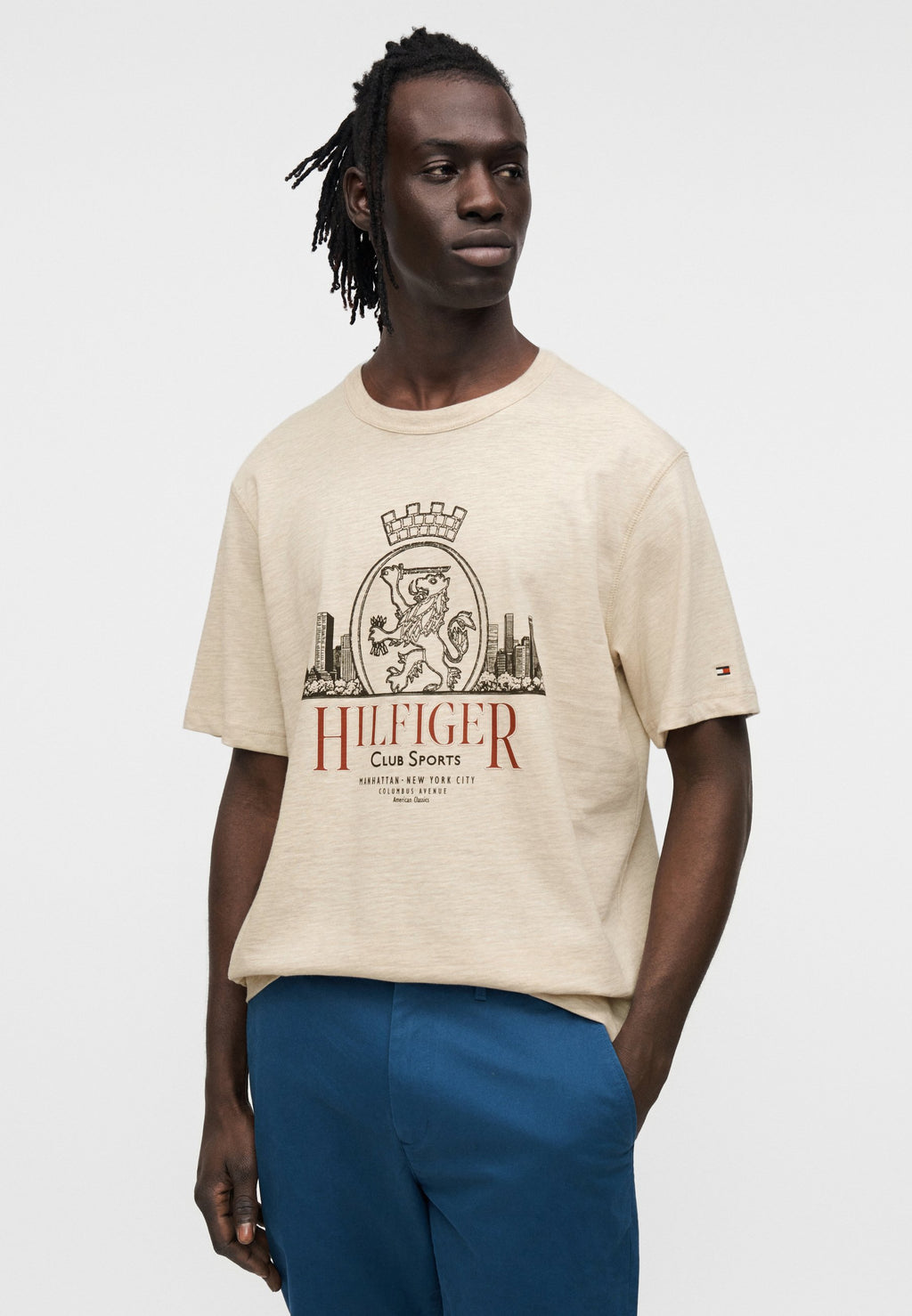 HERITAGE CREST LOGO TEXTURED JERSEY T-SHIRT Media 5