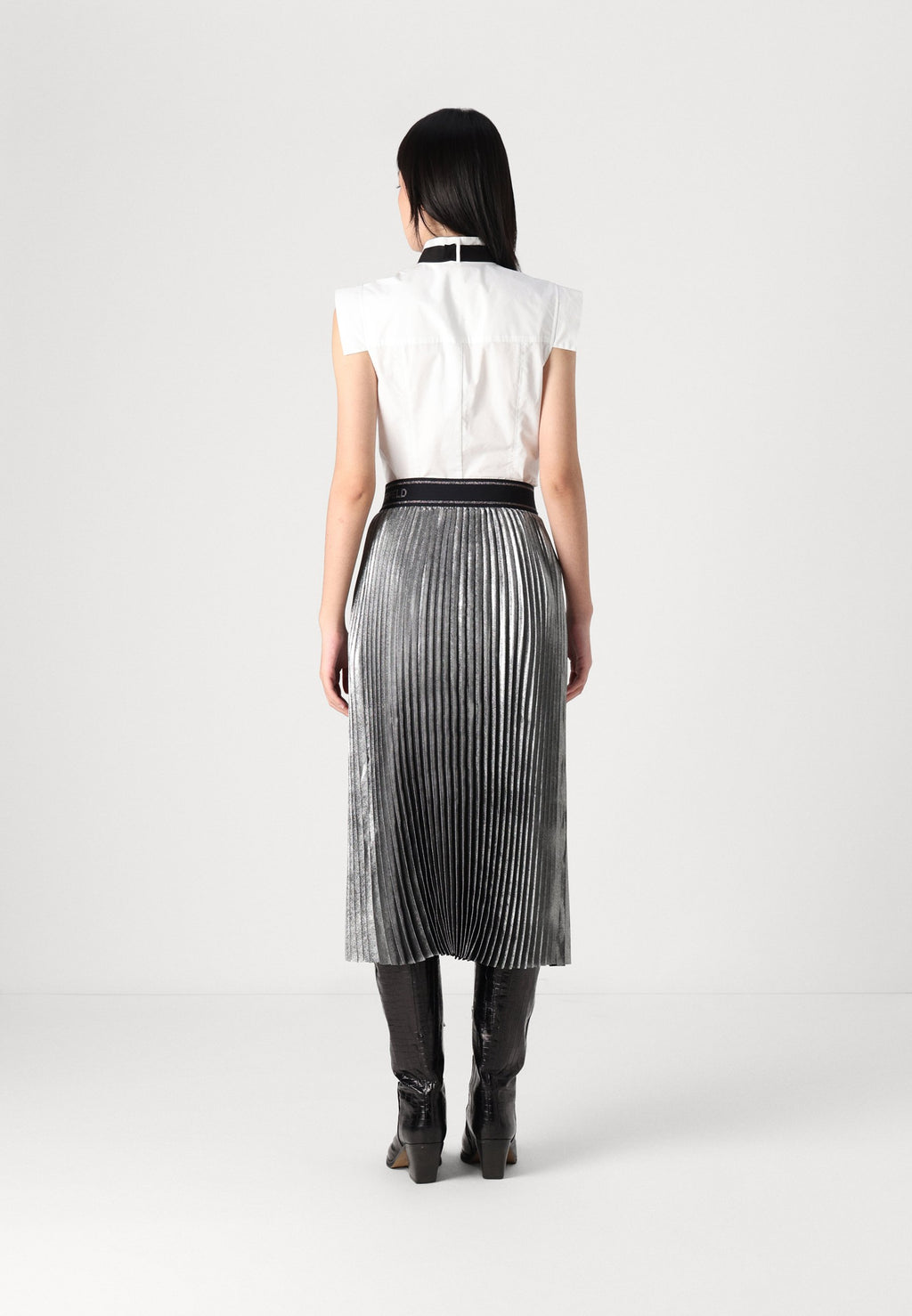 FOIL PLEATED SKIRT Media 4