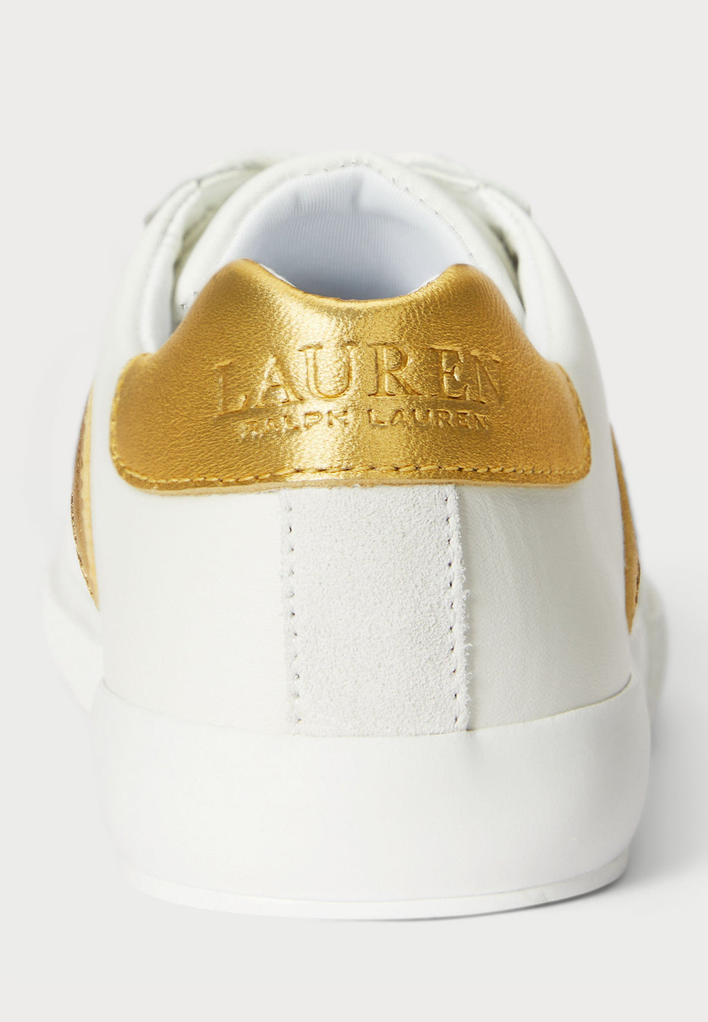 Lauren Ralph Lauren TWO-TONE BRAYLEE LEATHER & SUEDE SNEAKER