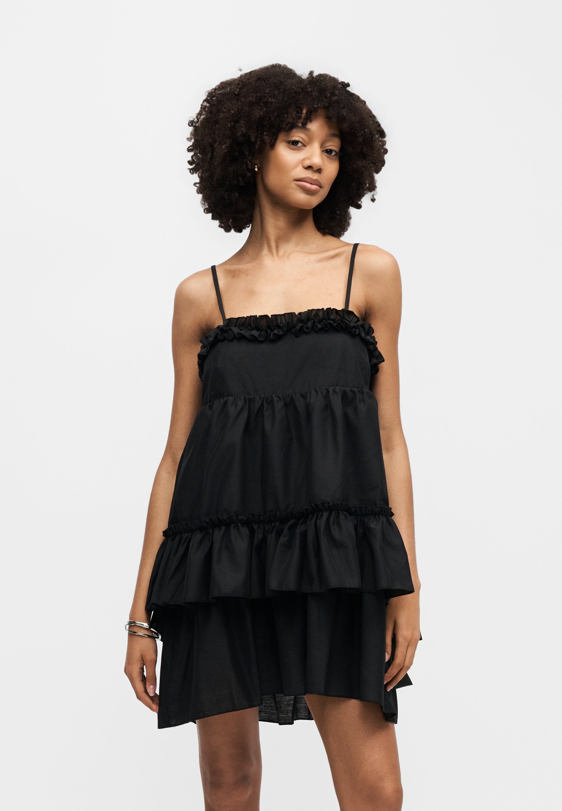 Topshop FRILL MIDI DRESS