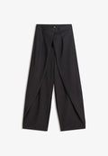 Bershka PLEATED BARREL - Trousers - black
