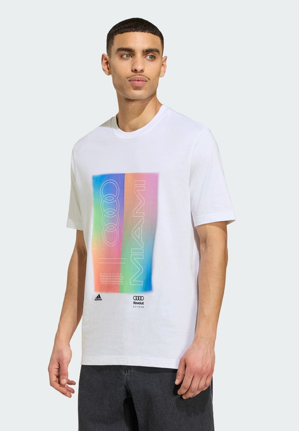 adidas Performance AUDI FORMULA ONE TEAM MIAMI - Print T-shirt - white