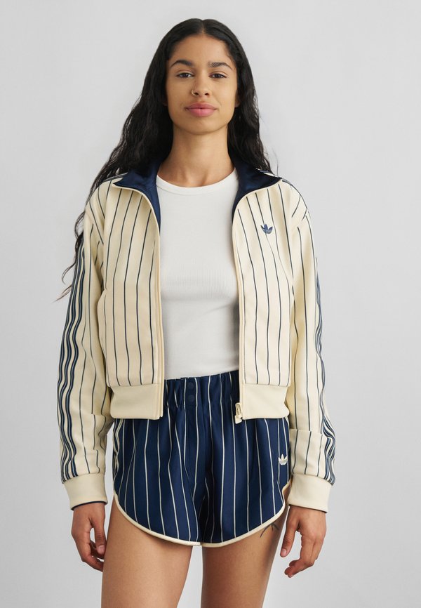 adidas Originals FIREBIRD - Zip-up sweatshirt - warm vanilla/night indigo