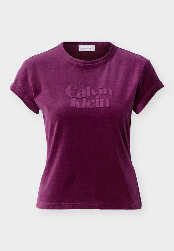 Calvin Klein Jeans Print T-shirt - hot berry