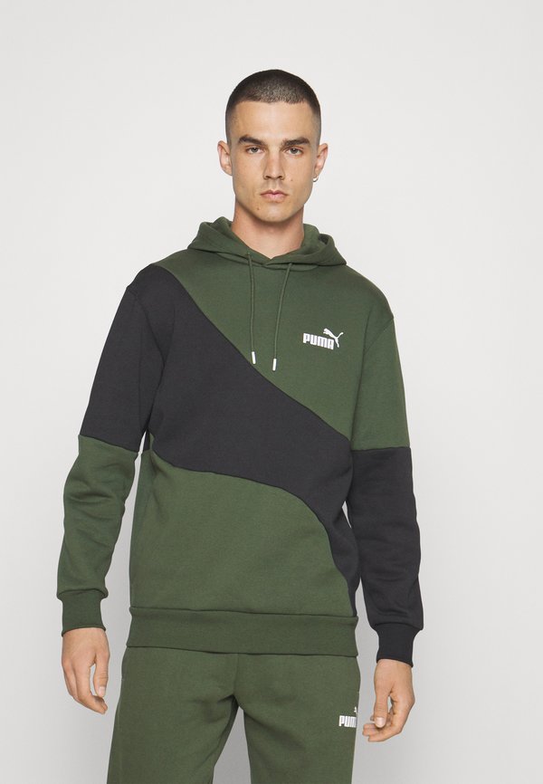 Puma POWER CAT HOODIE - Hoodie - myrtle