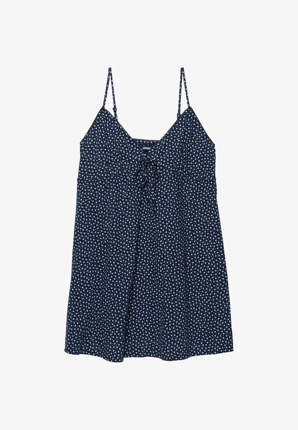 Superdry & Co SUPERDRY TEXTURED WOVEN CAMI DRESS.. - Day dress - navy blue ditsy hearts