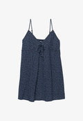 Superdry & Co SUPERDRY TEXTURED WOVEN CAMI DRESS.. - Day dress - navy blue ditsy hearts