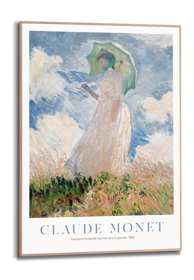 Orange Wallz WOMAN WITH A PARASOL, FACING LEFT