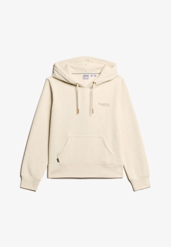 Superdry & Co ESSENTIAL LOGO - Hoodie - light oat marl