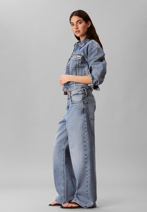 Calvin Klein Jeans 90S TRUCKER - Denim jacket - ocean drive