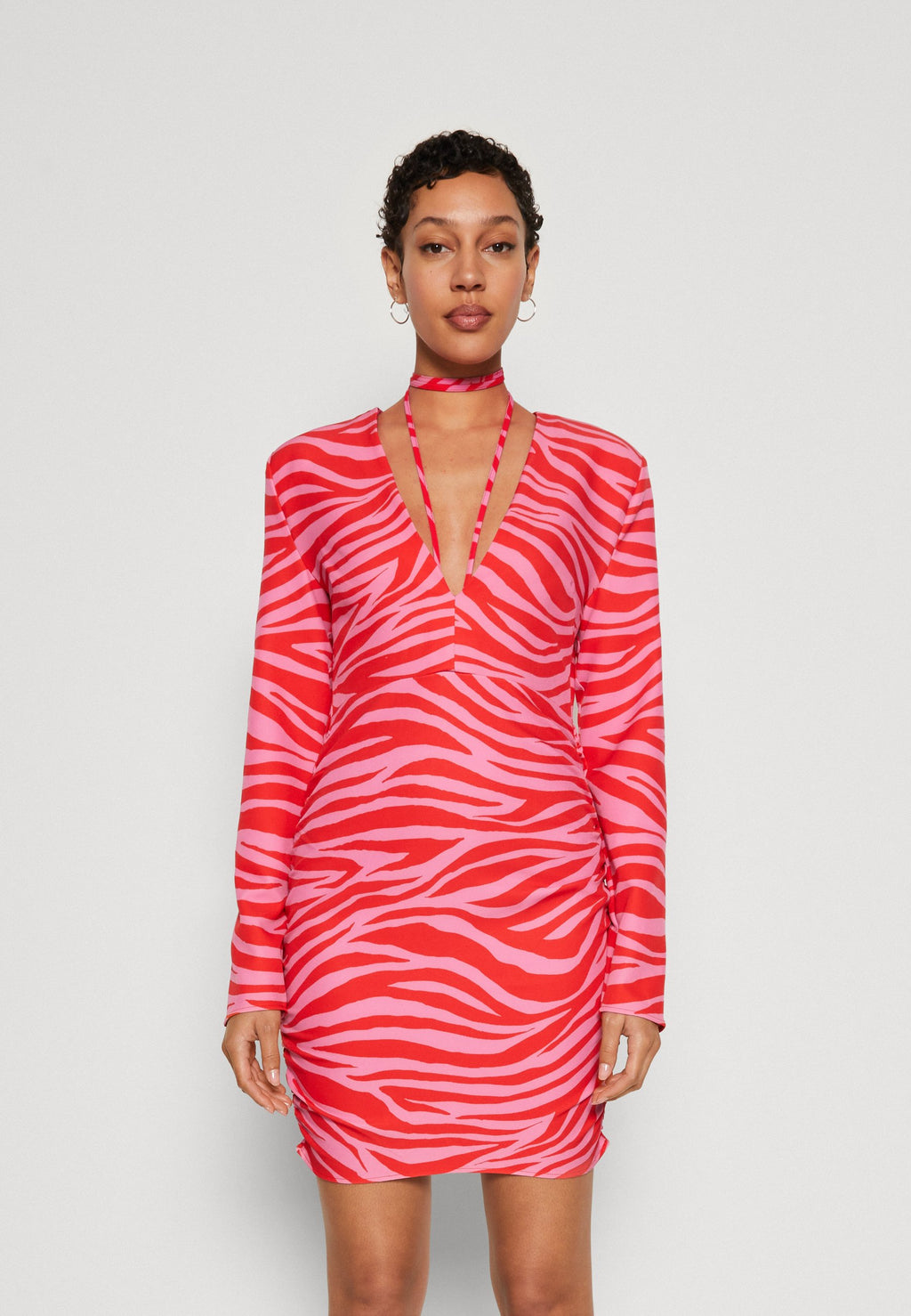 NA-KD DRAPED FRONT MINI DRESS