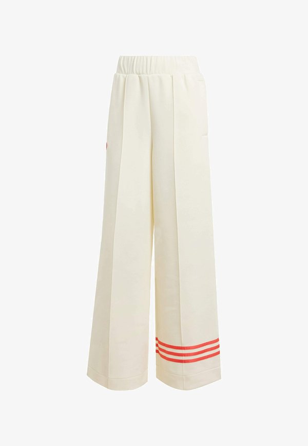 adidas Originals ADICOLOR NEUCLASSICS TRACK WIDE - Tracksuit bottoms - cream white   real coral