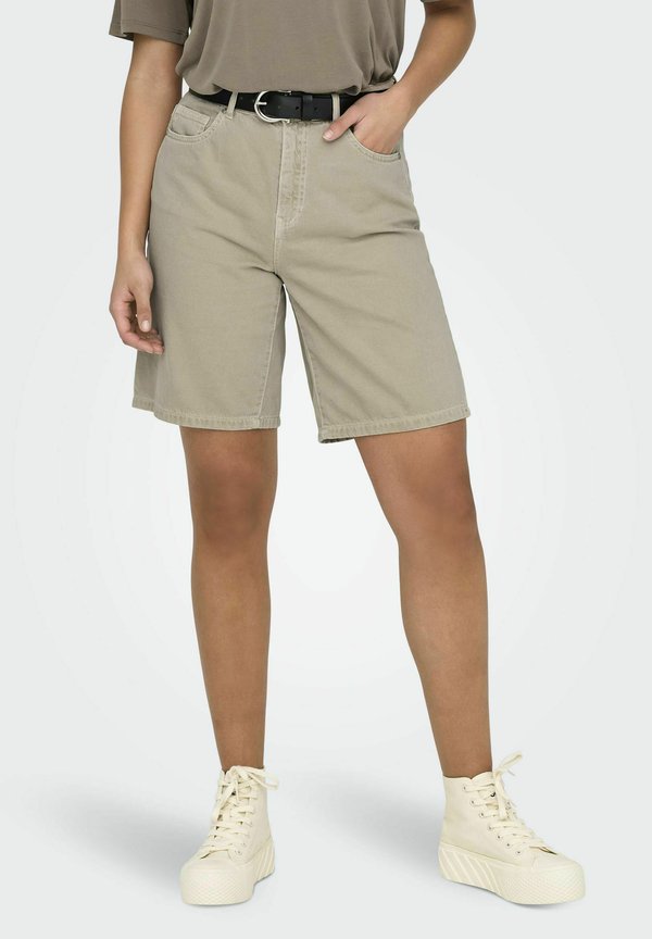 ONLY ONLSILLA BERMUDA  - Denim shorts - plaza taupe
