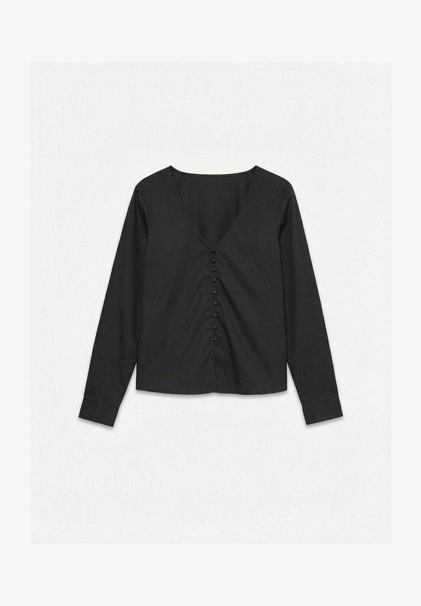 Vero Moda Poplin AWALVA - Blouse - black