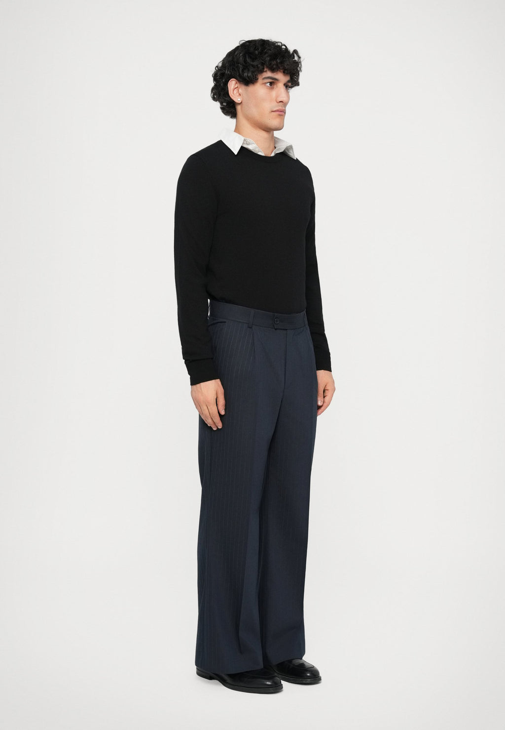 Essential Collective RELAXED FIT PINSTRIPE TROUSER