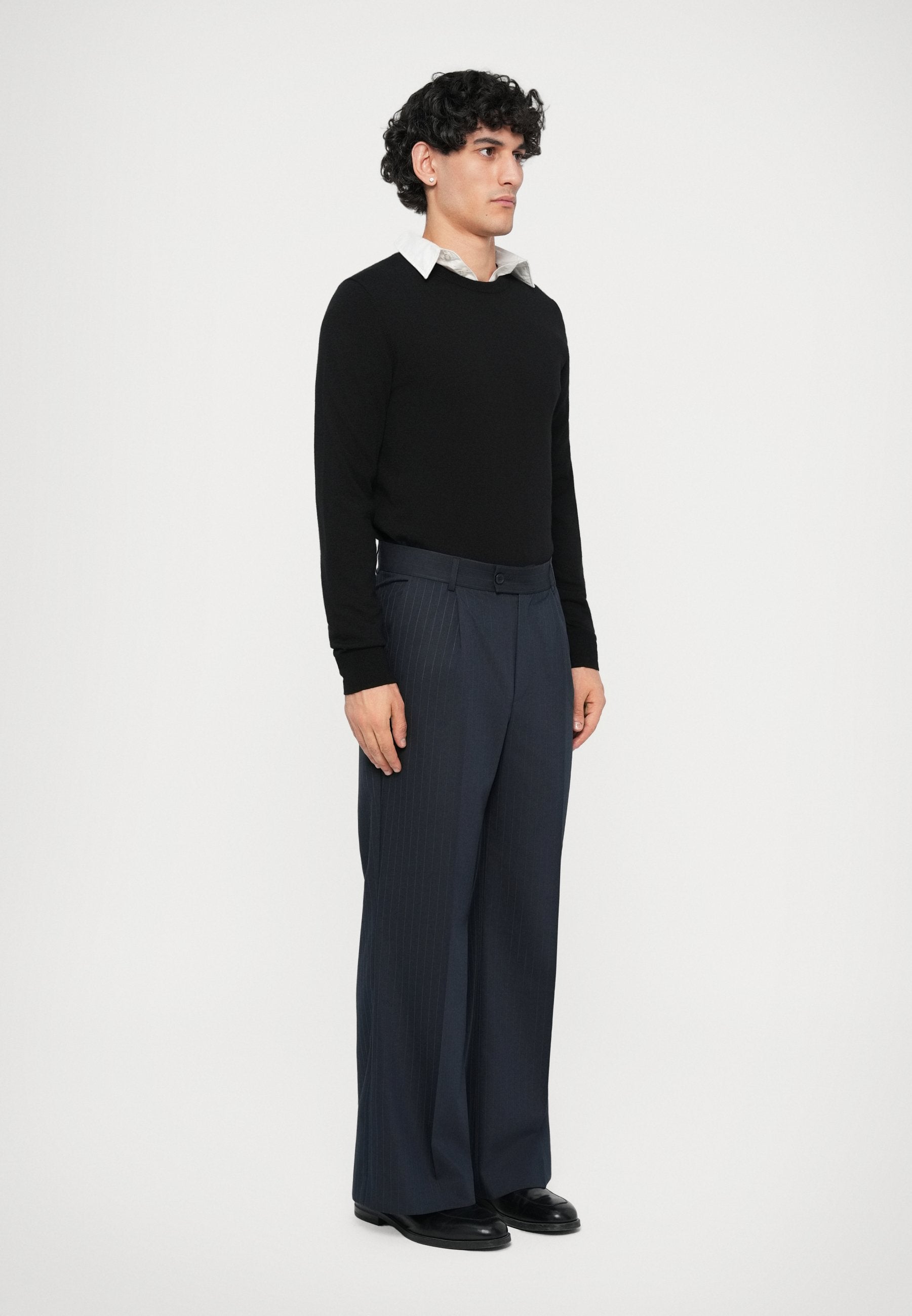 Essential Collective RELAXED FIT PINSTRIPE TROUSER