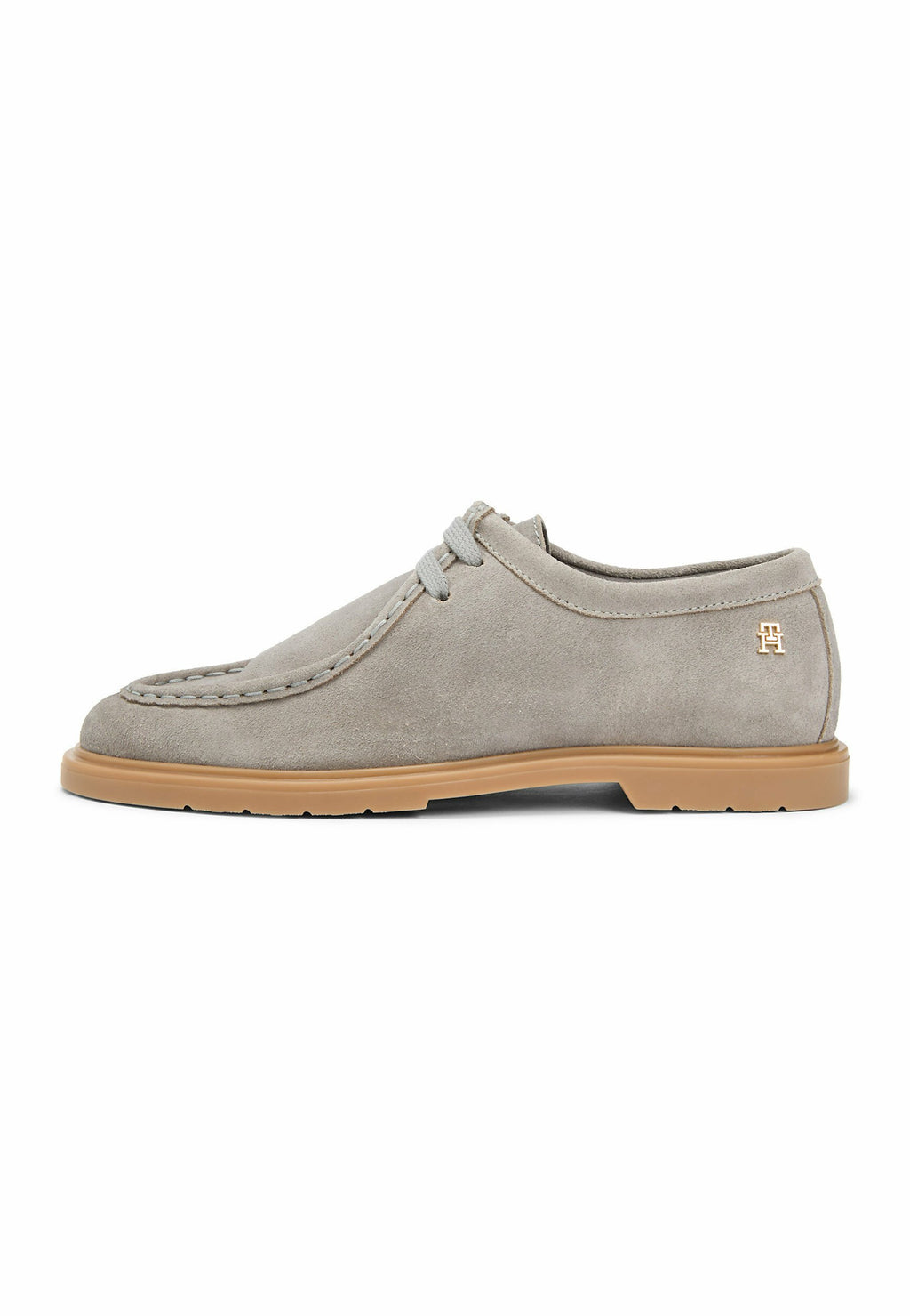 TH MONOGRAM SUEDE MOC TOE LOAFERS Media 1