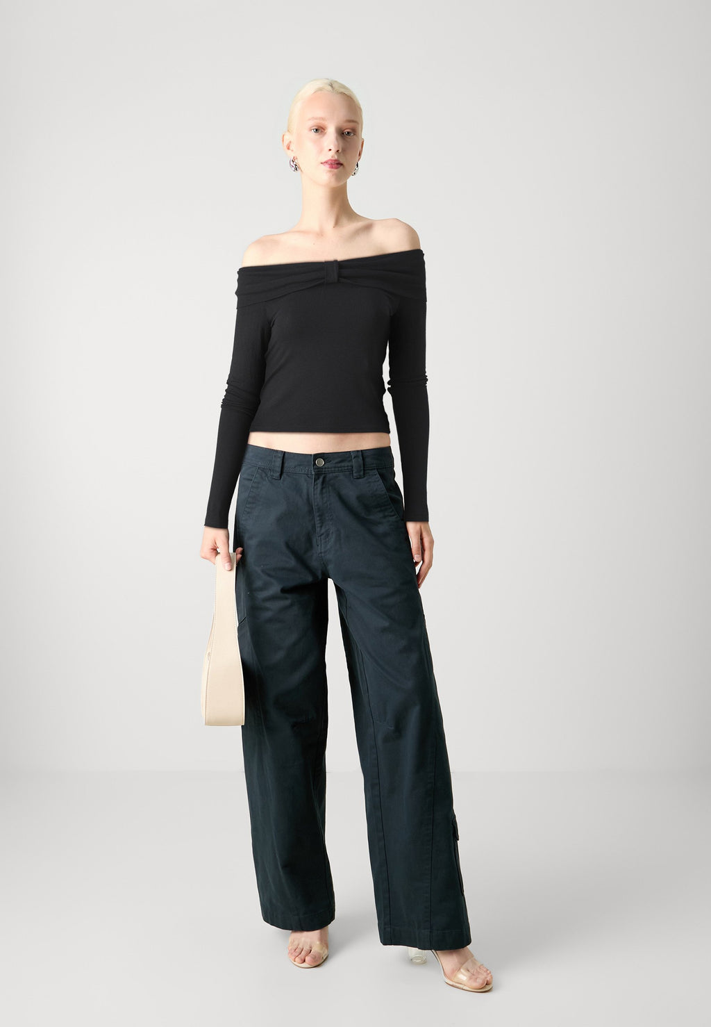 ONLY ONLFAYOLA OFF SHOULDER BOW