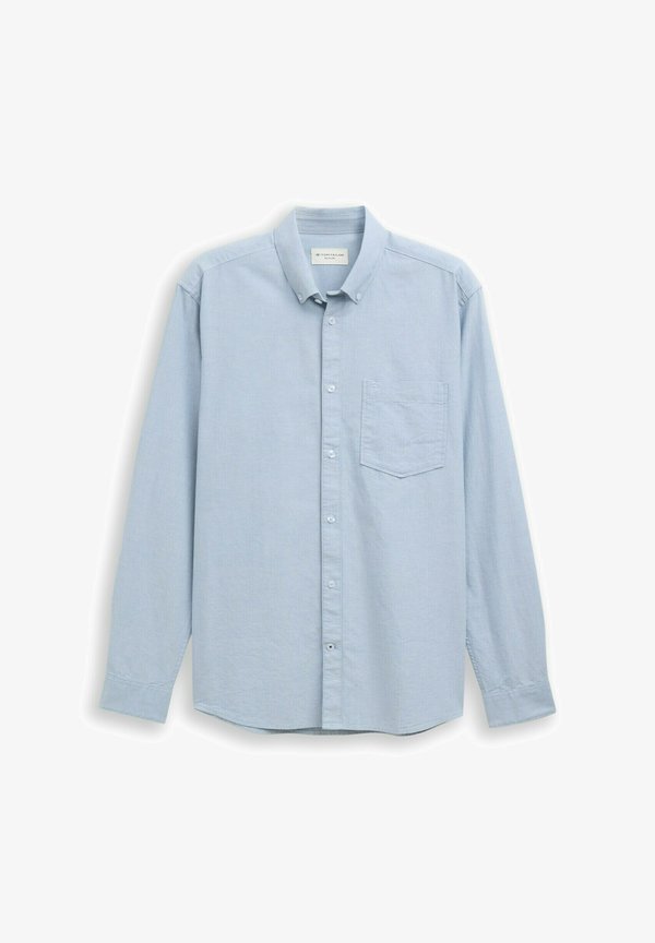 TOM TAILOR OXFORD - Shirt - light blue/white chambray