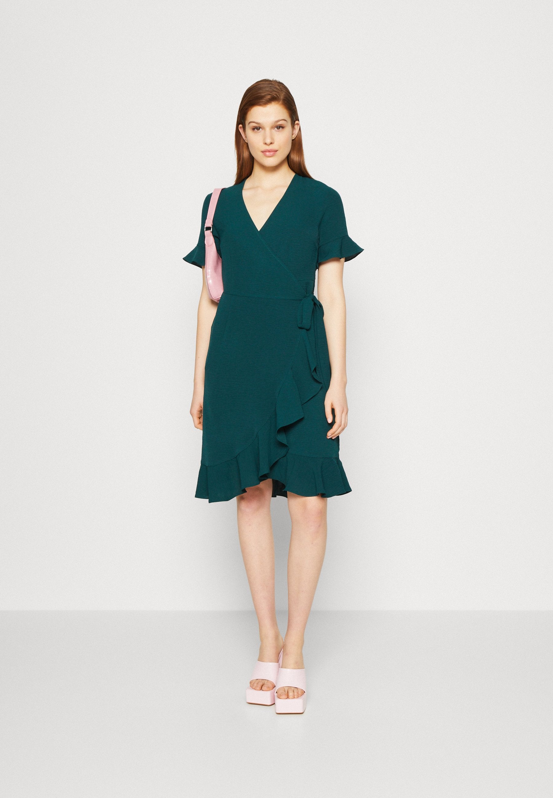 ONLMETTE WRAP FRILL DRESS Media 2