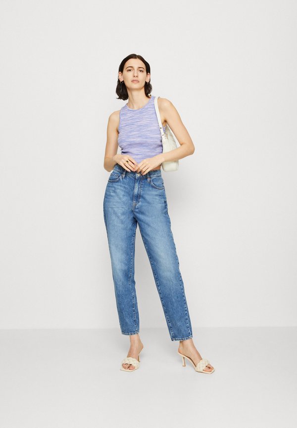 aerie HIGH RUCHED TANK SPACE DYE